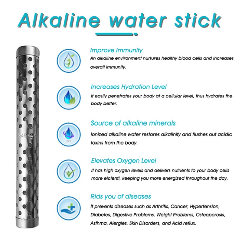 Gro 1pc Alkaline water Ionizer Hidrogen Untuk Menambah PH Air Mineral