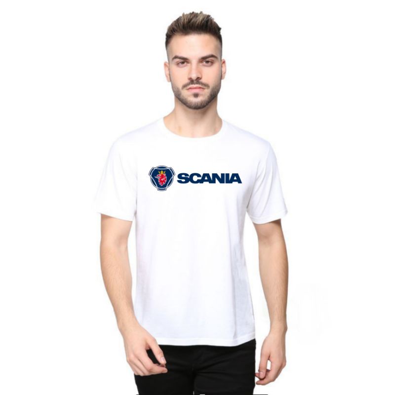 Baju Kaos Pria Scania Lengan Pendek / Kaos Busmania Scania Fremium
