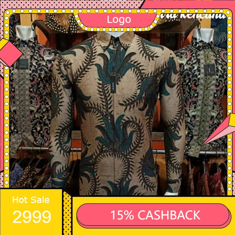 Baju Batik Pria Modern Batik Pria Lengan Panjang Modern Baju Batik Pria Slimfit