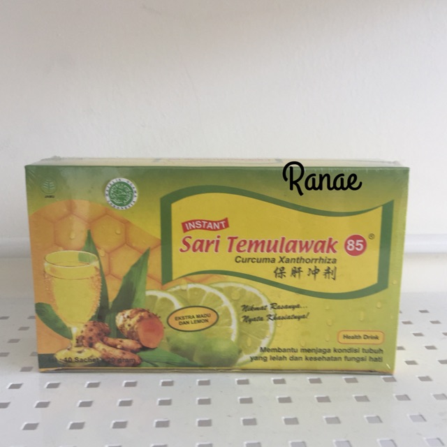 

Sari Temulawak ektra madu dan lemon 10sachet