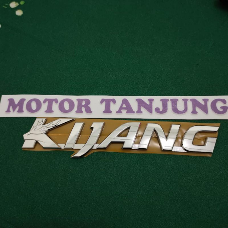 emblem tulisan kijang lama 2005-2015 chrom original