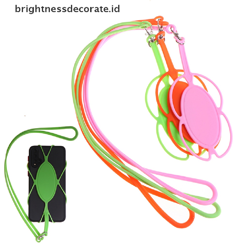 (birth) Tali Lanyard Leher Holder Handphone Universal 4.5-6 &quot;Bahan Silikon