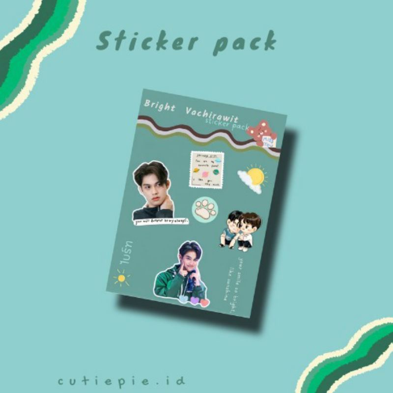 

[ready stock] DECO STICKER BRIGHT VACHIRAWIT 2GETHER SERIES VER STIKER VINLY STICKER DEKORASI DAILY JOURNAL STIKER FANMADE