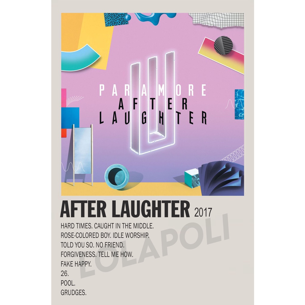 Poster Cover Album After Laughter - Paramore