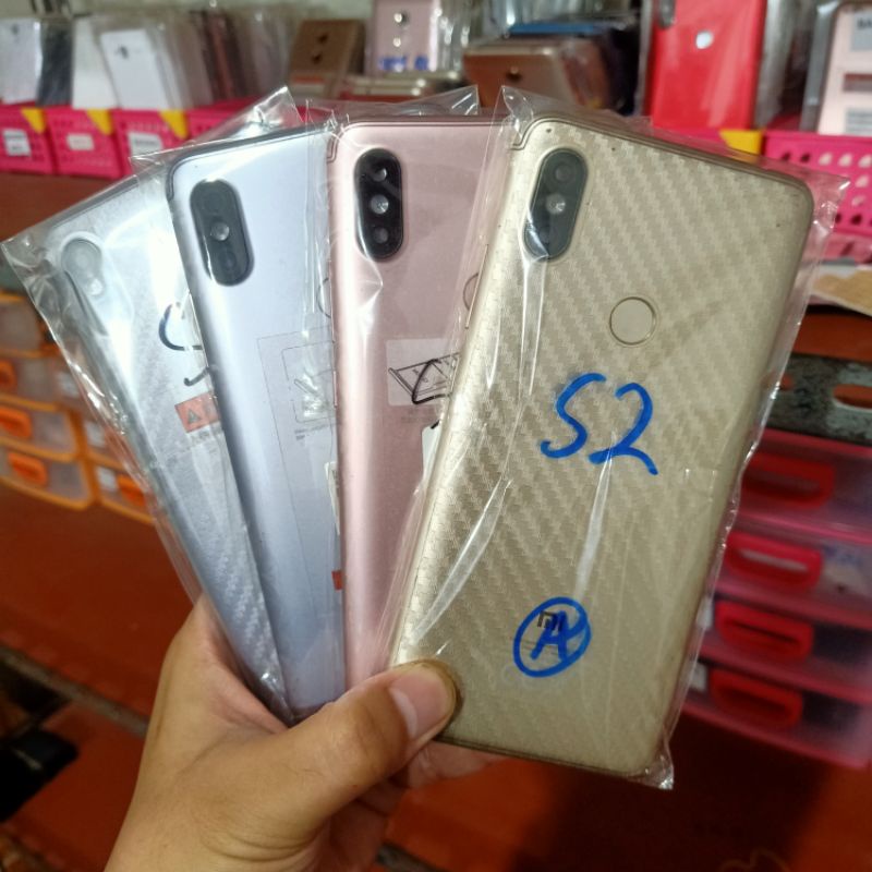 CASING BACKDOOR TUTUP BELAKANG FULLSET FINGER PRINT XIAOMI REDMI S2 ORIGINAL COPOTAN