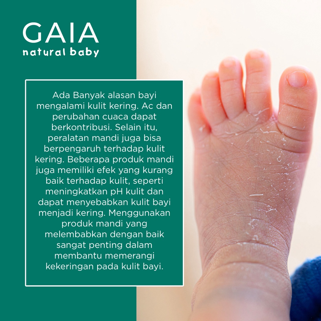 GAIA Natural Baby Shampoo 250mL - Shampo Bayi ( shampoo mandi bayi )