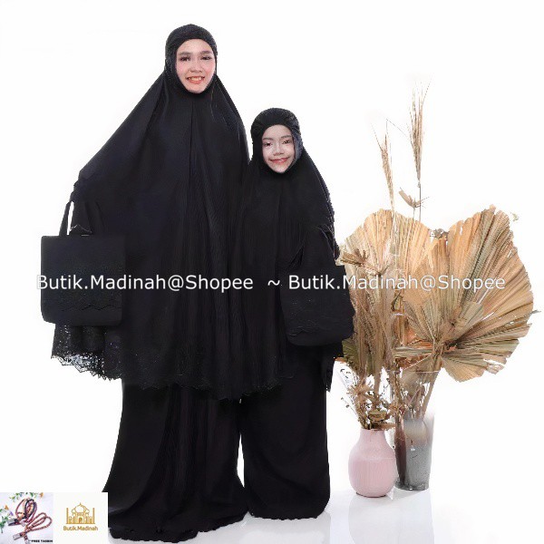 BUTIK.MADINAH MUKENA IBU ANAK TANGGUNG (8-13 TAHUN) PASTELEENA BY SITI KHADIJAH DALANOVA