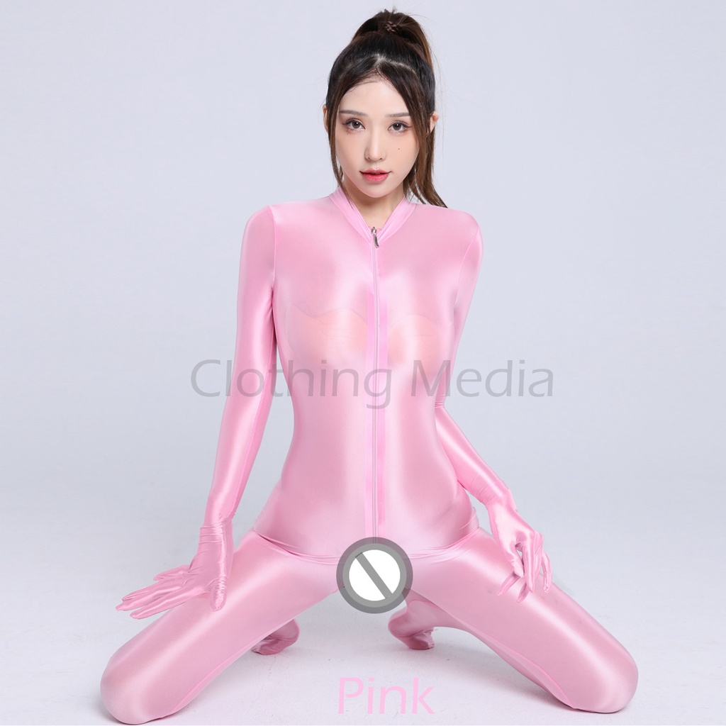 Bodysuit Full Resleting Panjang Menutup 5 Jari Tangan dan Kaki Warna Satin Silky