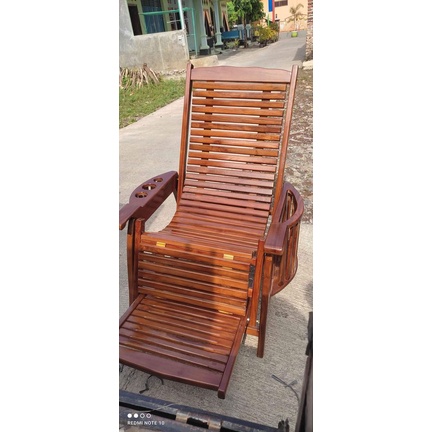 Kursi Malas/Kursi Lipat Kayu Jati