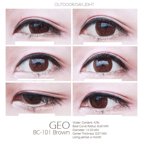 Softlens GEO Brown Circle BC-102 / BC-101 Soflens