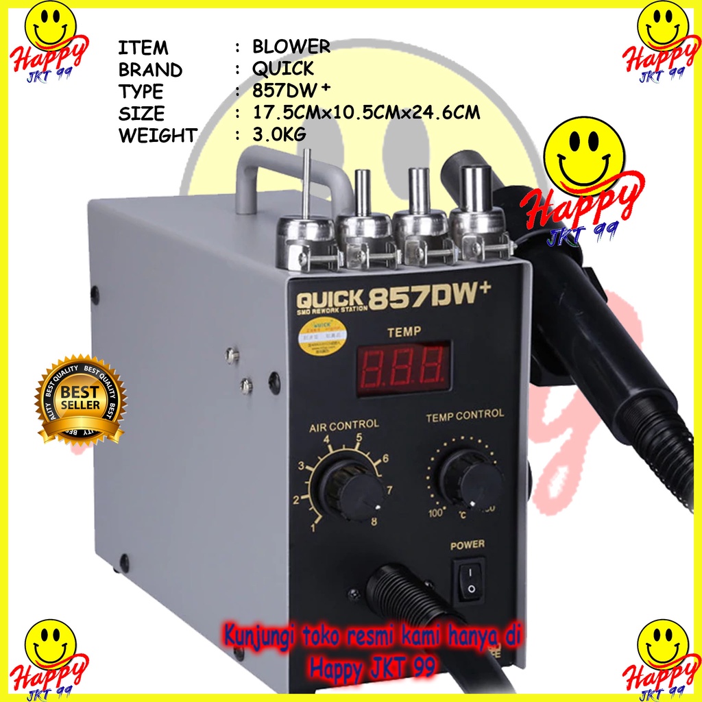 [ HAPPY JKT 99 ] BLOWER QUICK 857DW+ 857 DW 857DW ORIGINAL!!!