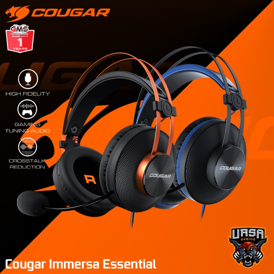 Headset Cougar Immersa Essential | High-Fidelity Headset Gaming