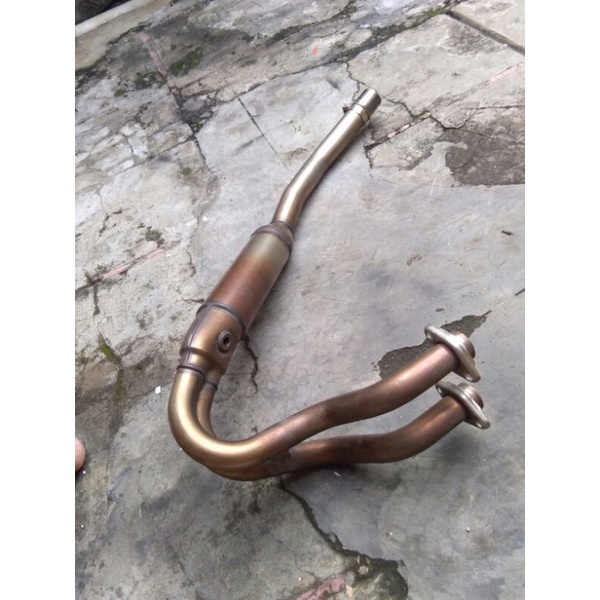leher pipa header knalpot all new ninja 250fi ori