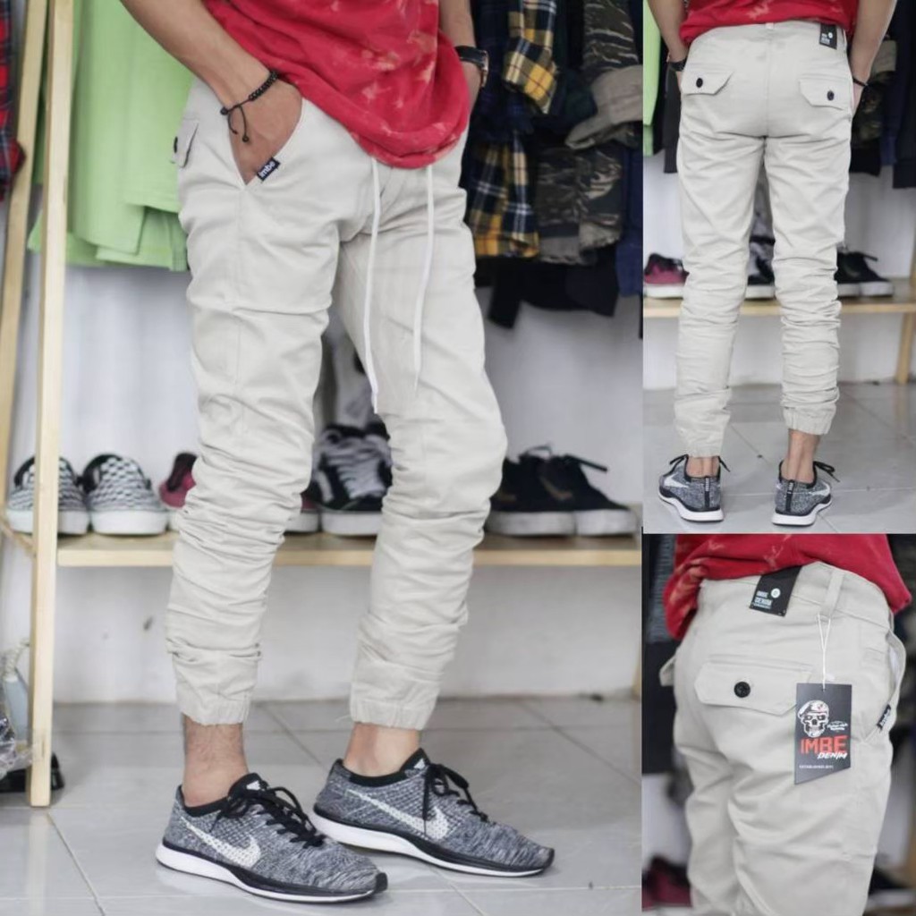 Celana katun joger pria/celana panjang katun/celana pria