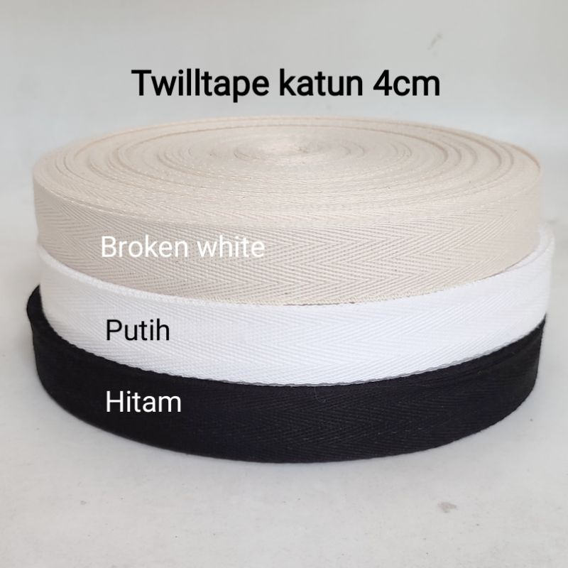 1 Rol Bisban 4 cm Twilltape katun 36 yard / 33 m