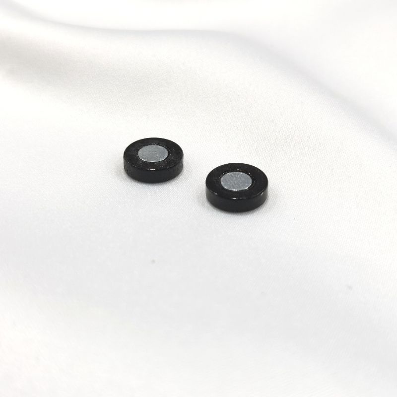 ANTING MAGNET PRIA WANITA WARNA HITAM 1PCS