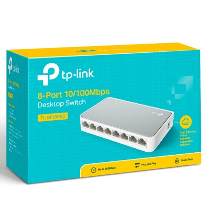 TP-Link TL-SF1008D 8 port Desktop Switch Hub 10/100Mbps TP LINK