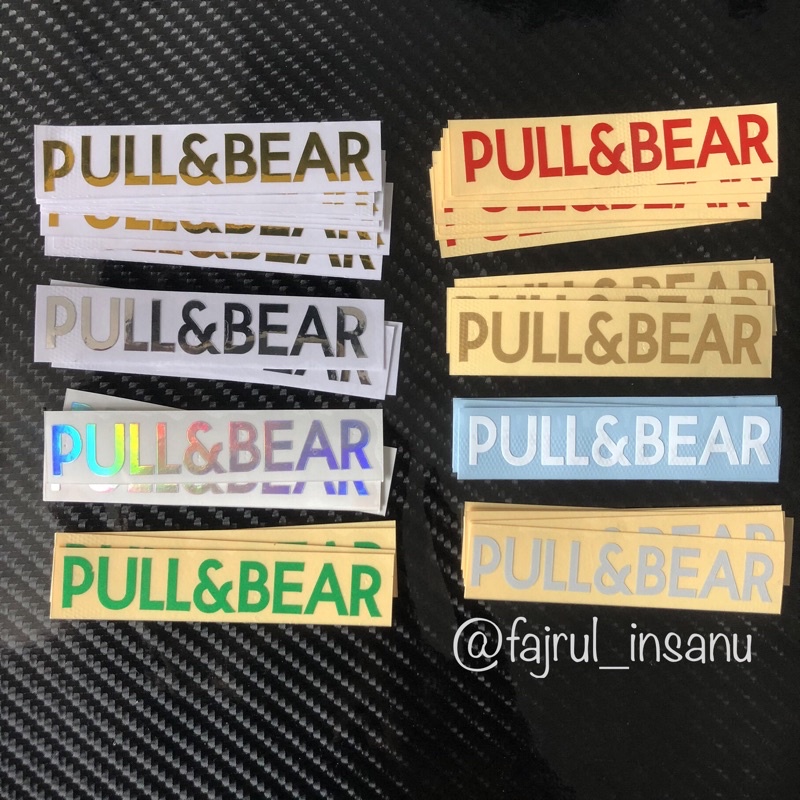 STICKER CUTTING - STIKER PULL AND BEAR stiker visor helm