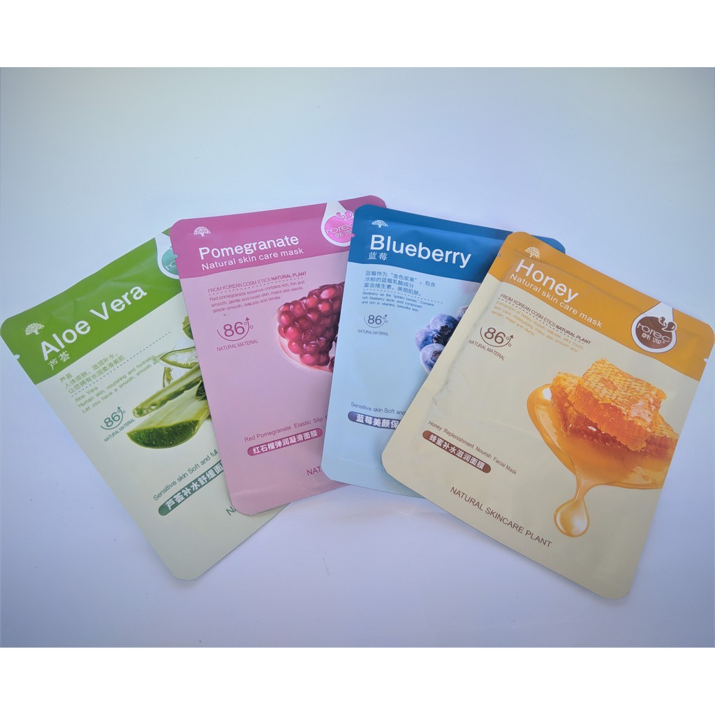 MASKER ROREC SKIN CARE MASK SHEET WAJAH KOREA PEMUTIH