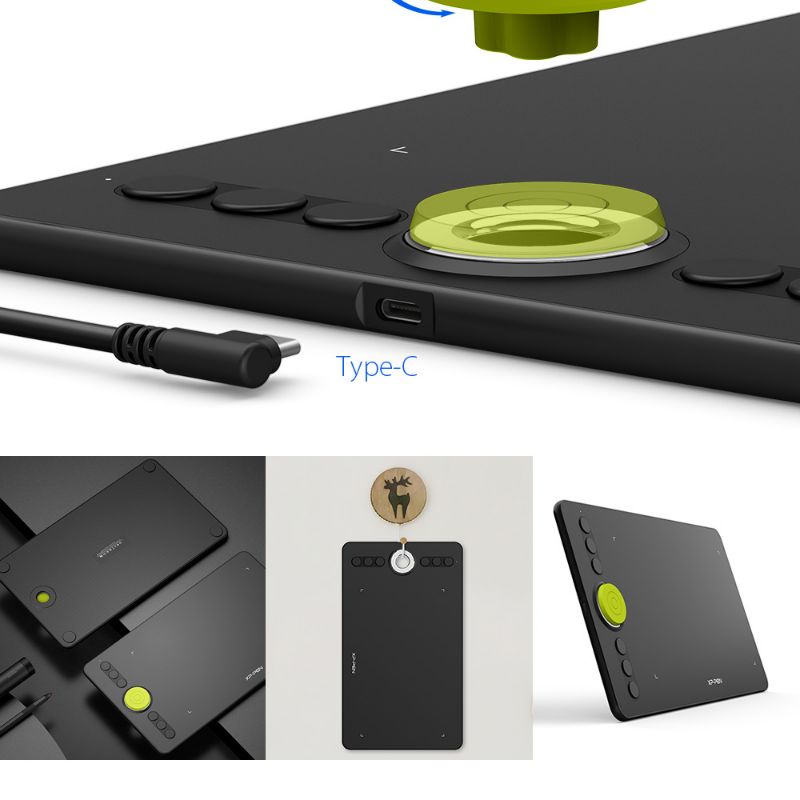 XP-Pen Deco02 Graphics Digital Drawing Tablet with P06 Passive Pen