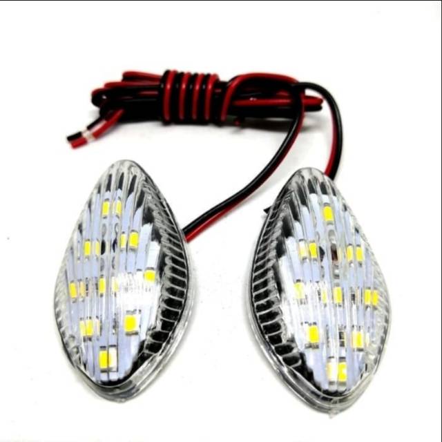 Lampu Sein Riting Motor Kuning Tempel Kecil Universal Vixion Satria