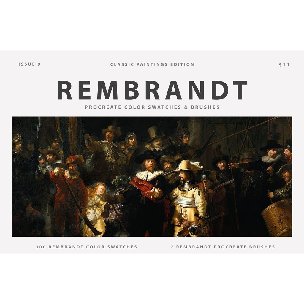 Procreate Brush - Rembrandt's Art