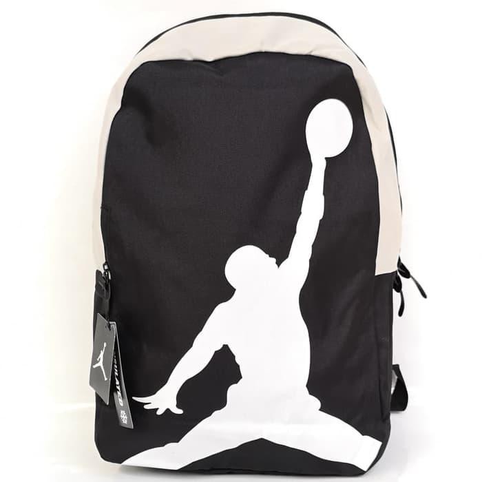 promo TAS RANSEL ANAK SEKOLAH OLAHRAGA BASKET JORDAN JUMPMAN HITAM -SILVER Berkualitas