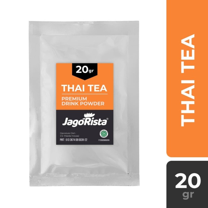 

SIRUP- SACHET JAGORISTA - THAI TEA - PREMIUM BUBBLE DRINK POWDER -SIRUP.