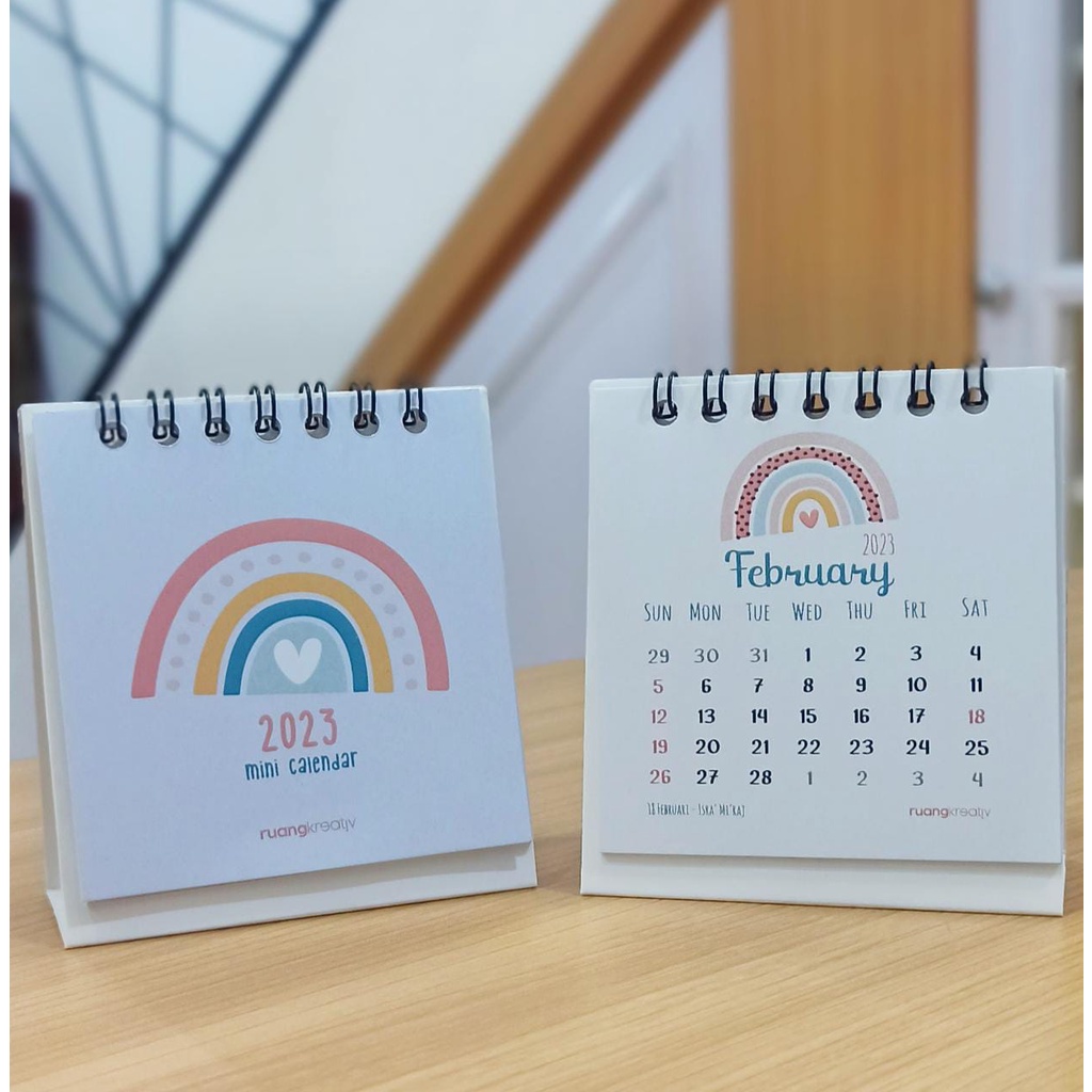 Jual Ruangkreativ Kalender Meja Estetik 2023 2024 Murah Mini Aesthetic Calendar Shopee 0483