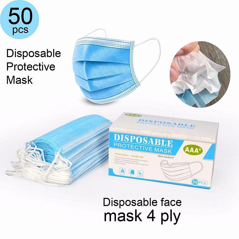 MASKER DISPOSABLE 4 PLY MASK019