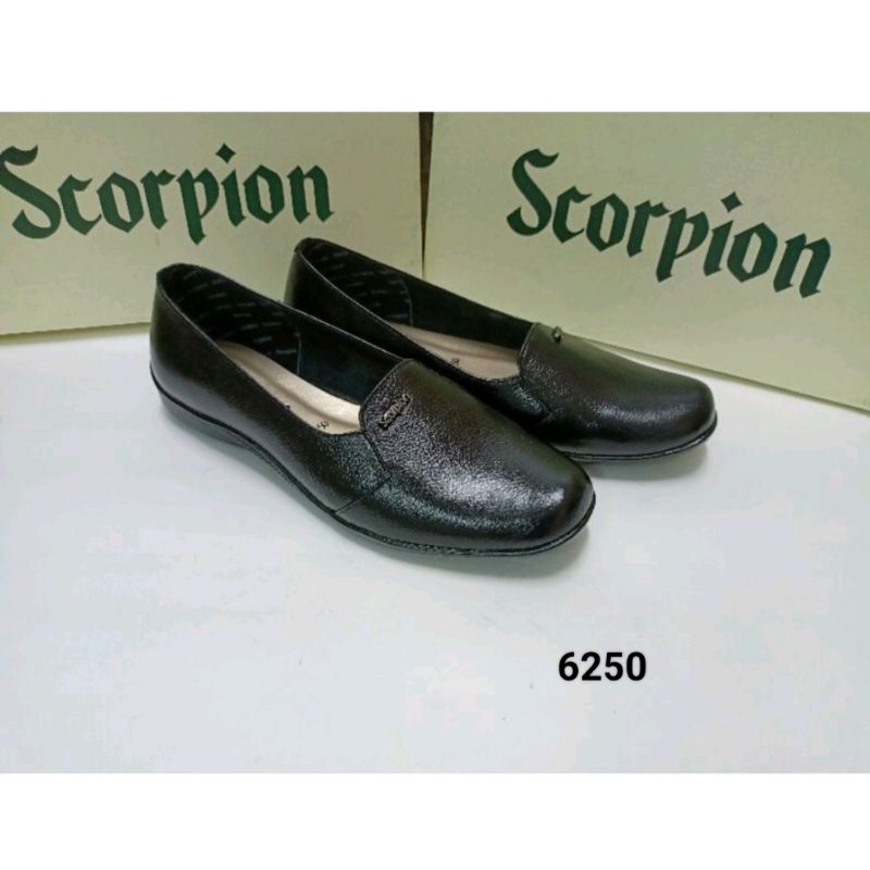 Sepatu Kulit Wanita Scorpion 6097 - Sepatu Heels Kulit - Pantofel Kulit