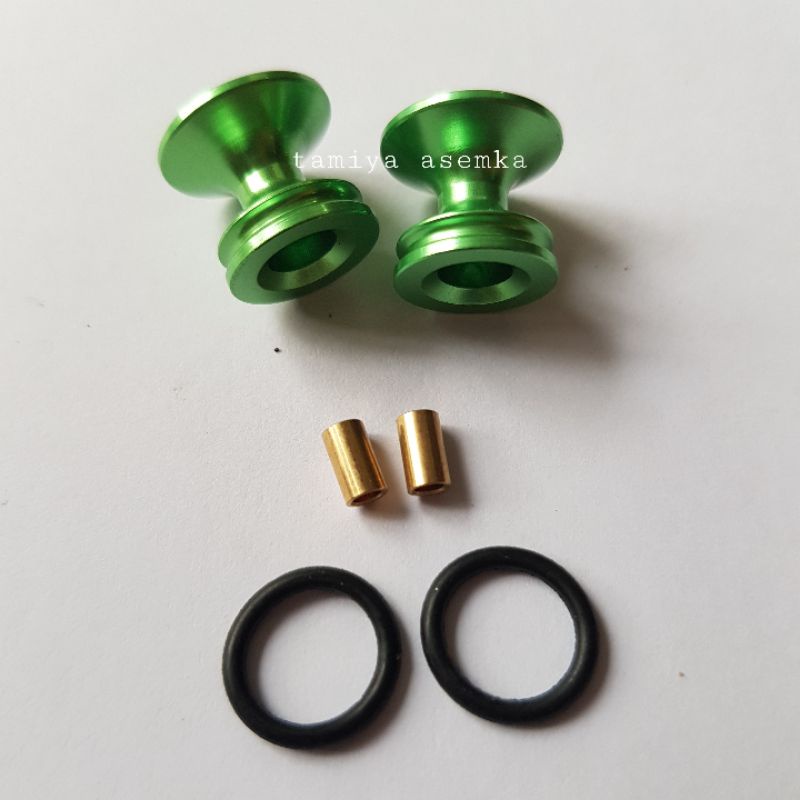 REP TAMIYA 15418 DOUBLE ALUMUNIUM ROLLER W/RUBBER RINGS (13-12)