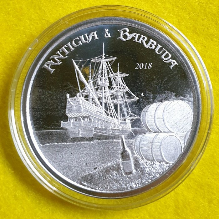 Koin Perak Karibia - 1 oz Pure Silver Batangan