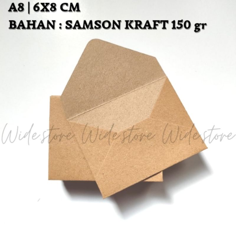 

A8 amplop vintage Kraft paper | 150 gr amplop Aesthetic| UK 6x8 cm