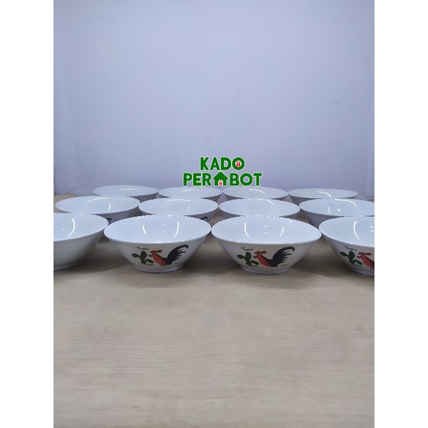 mangkok ayam toyoki - mangkok keramik ayam - mangkok ayam selusin 12pc