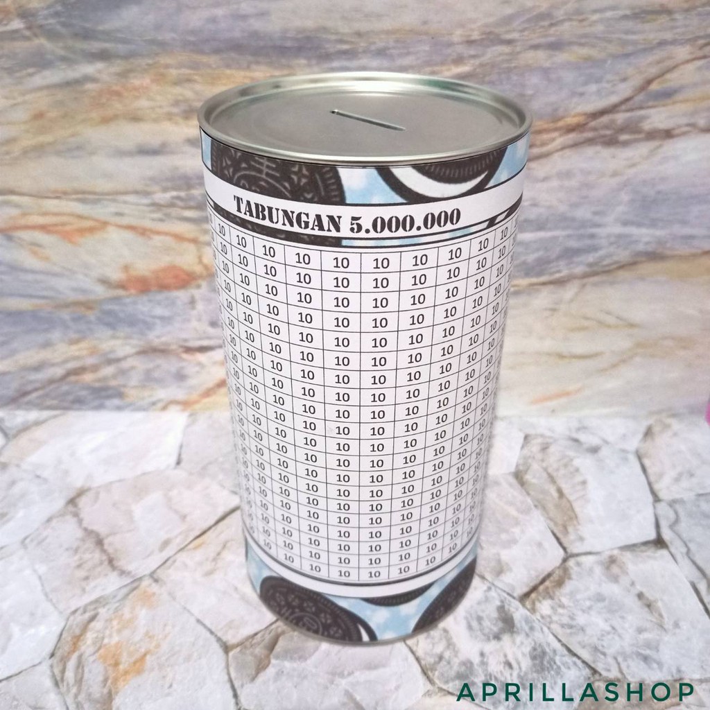 TABUNGAN TARGET | CELENGAN TARGET motif OREO 5JT JUMBO