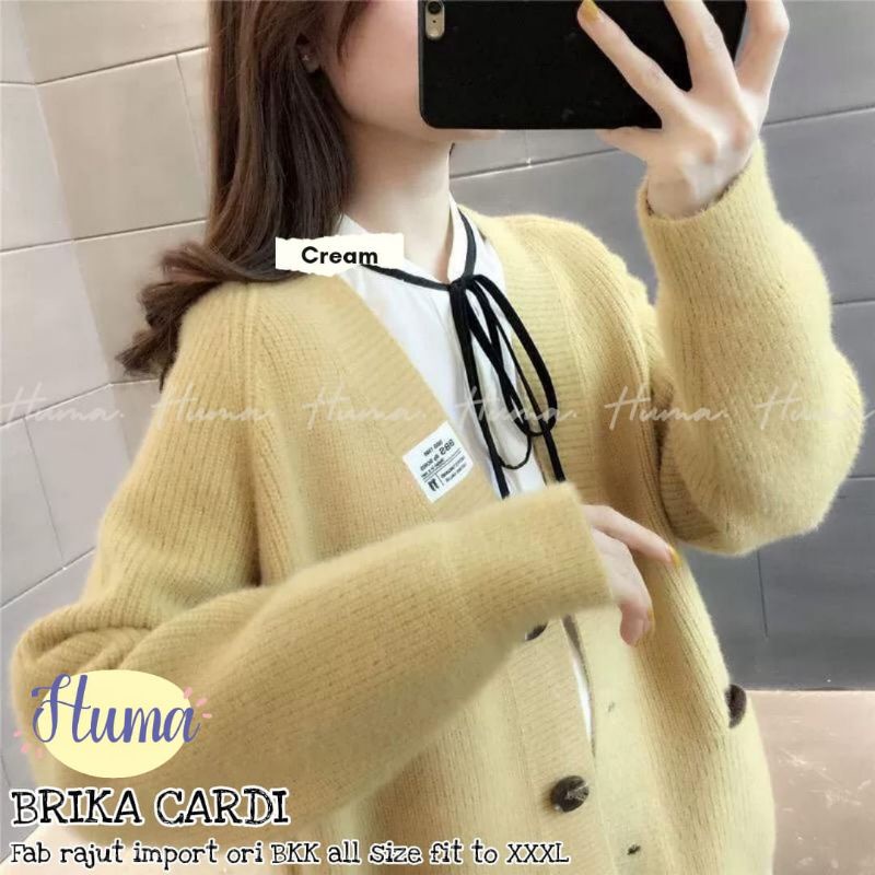 CARDI RAJUT IMPORT PREMIUM JUMBO BRIKA HUMA