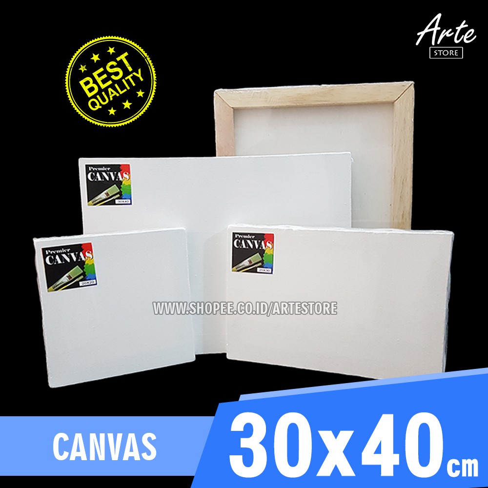  Kanvas  Lukis Premier 30x40  cm Shopee Indonesia