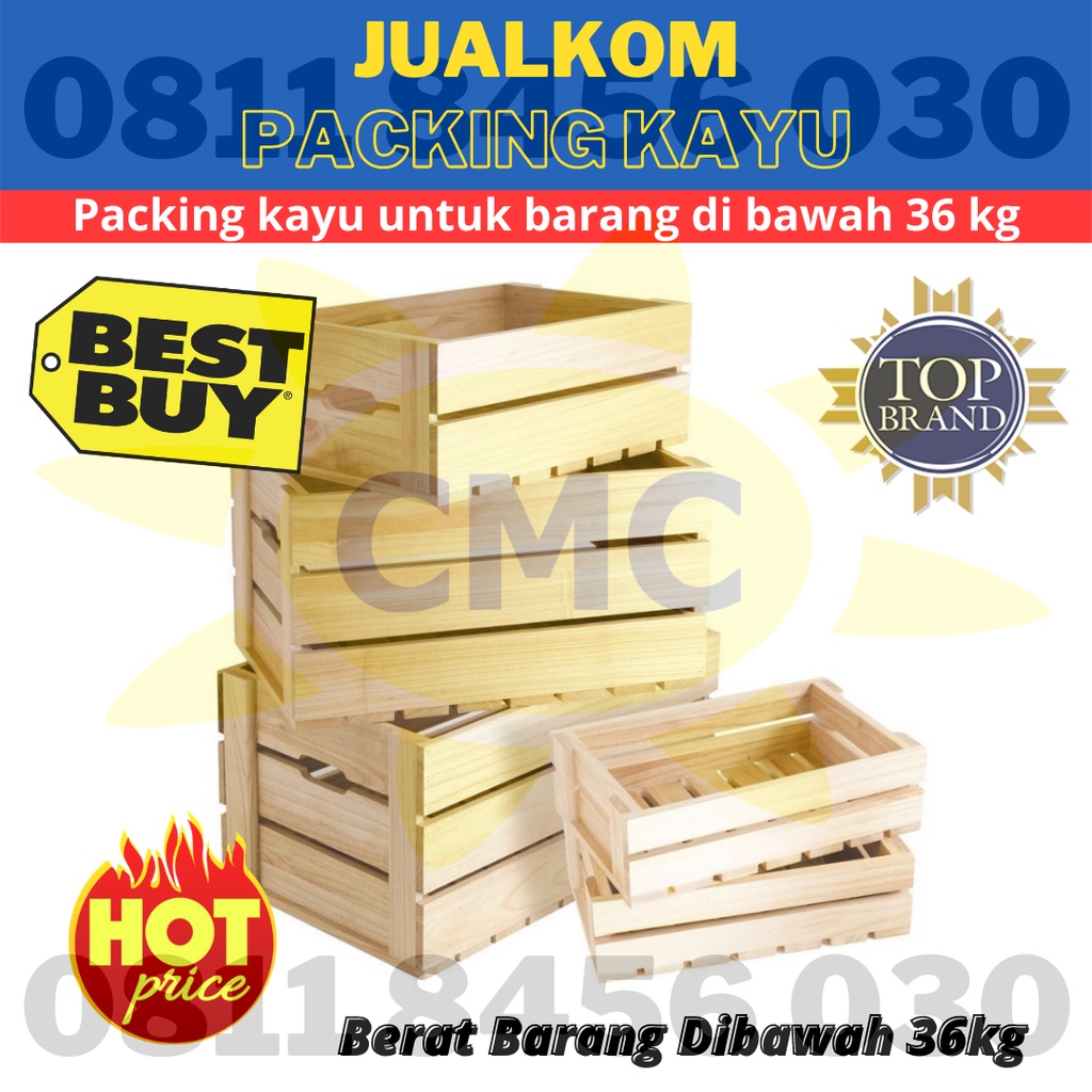 Packing kayu untuk barang di bawah 36 kg