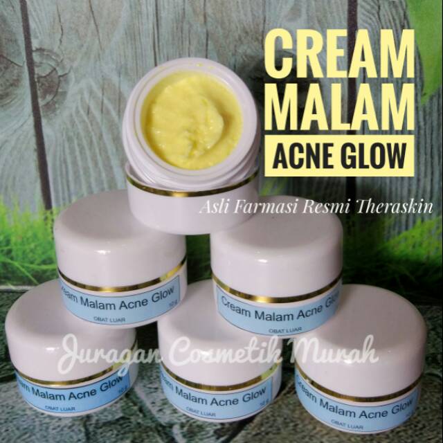 Cream Malam Acne Glow Krim Malam Acne Glowing Whitening Acne Glow White Shopee Indonesia