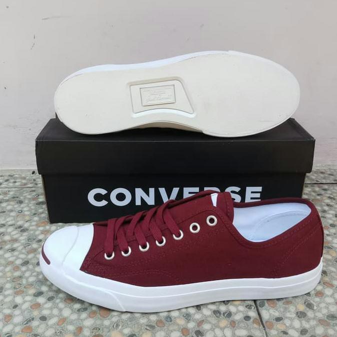Converse JP Jack OX Dark Burgundy/White 100% Original