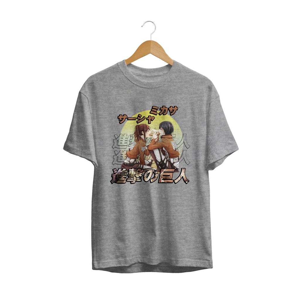 BAJU KAOS SASHA MIKASA ACKERMAN ATTACK ON TITAN SHINGEKI NO KYOJIN AOT