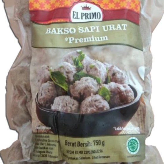 

EL PRIMO Super Meatball Bakso Urat Premium Sapi Super 750 gr Indoguna