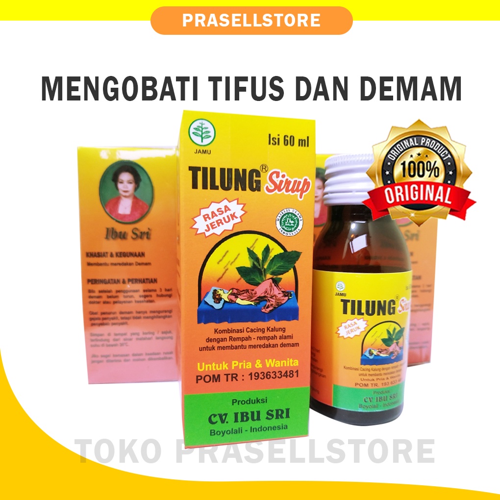 Obat Tipes, Types, tipus Tilung Sirup 100% Original 60ml rasa jeruk / Bisa Cod