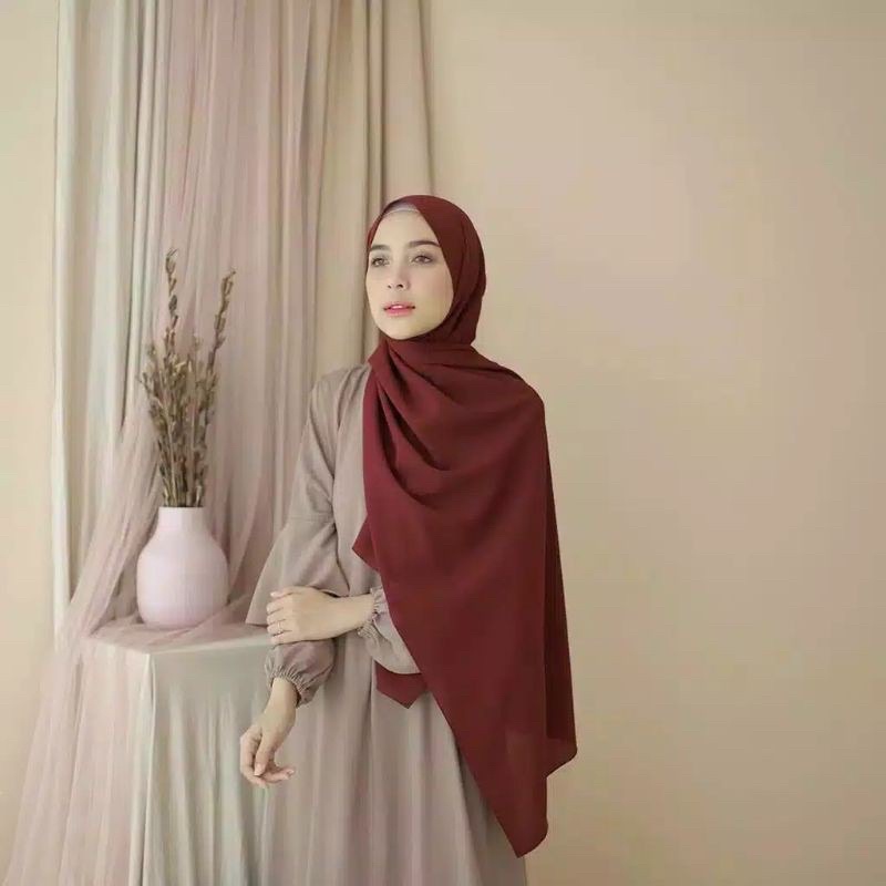 CUCI GUDANG!!! Pashmina Ceruty Babydoll 180x75 JAHIT TEPI