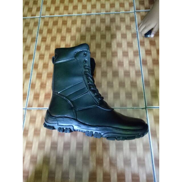 Termurah  Sepatu pdl tali resteng hitam TNI