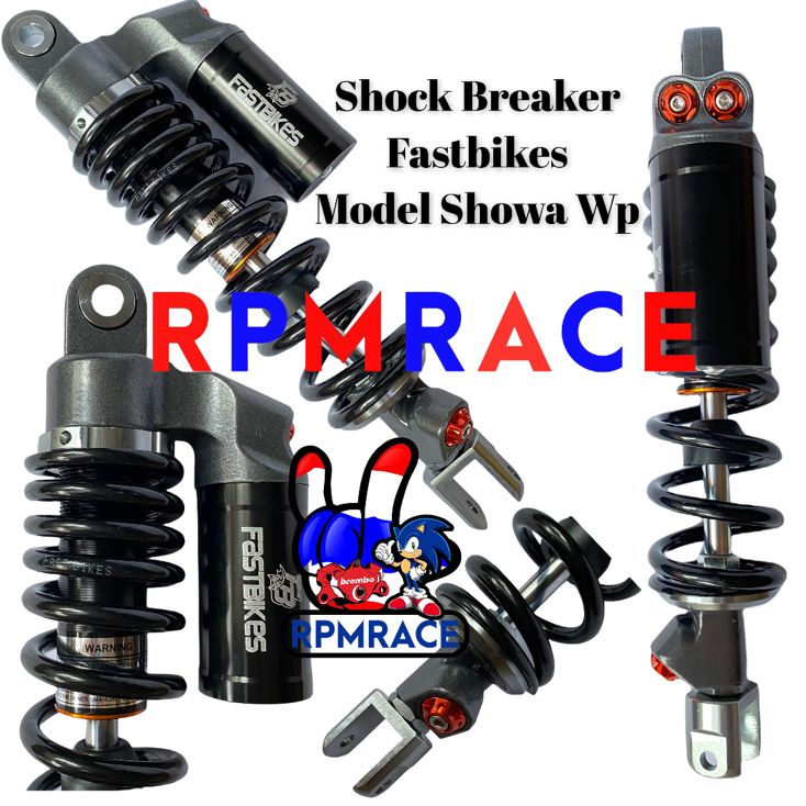 Shockbreaker Belakang Tabung Atas Fastbikes Shock 330mm  310mmVario 125 Vario 150