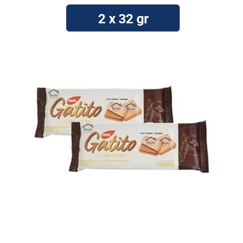 Gatito Biskuit Cokelat 2 x 32 gr