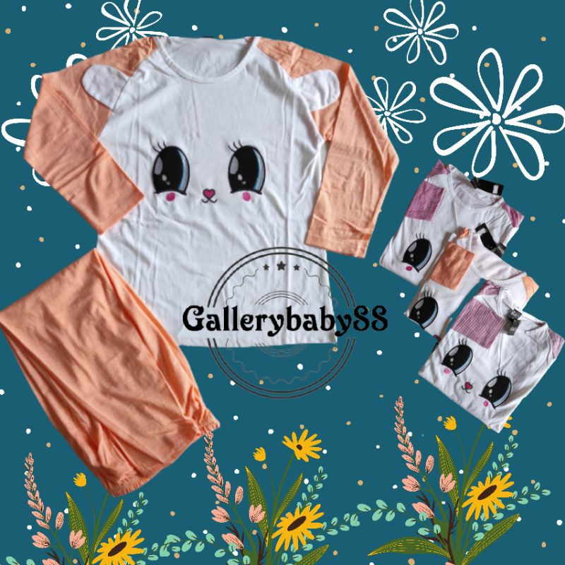 SETELAN PIYAMA ANAK PEREMPUAN/ SETELAN ANAK PIYAMA MURAH/ SETELAN PIYAMA BRANDED