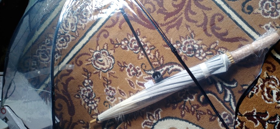 Tabasa Payung Lipat Transparan Bening